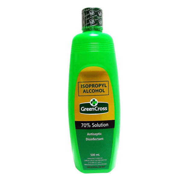 Green Cross Isopropyl Alcohol 70% Solution Antiseptic Disinfectant 500ml