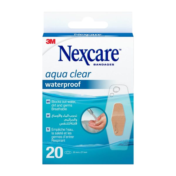 NEXCARE AQUA CLEAR WATERPROOF 20 BANDAGES