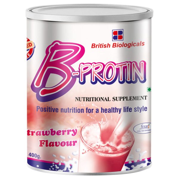 B-Protein Nutritional Supplement Strawberry Flavour 400g